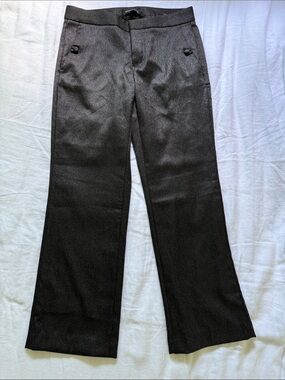 Banana Republic Black Textured Dress Trousers